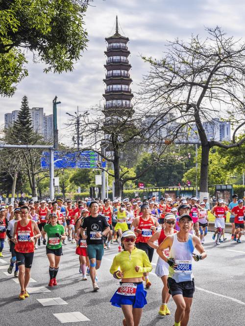 奔跑在云山珠水之间 广州马拉松赛举行